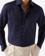 Navy Blue Twill Shirt