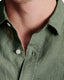 Olive Green Linen Shirt
