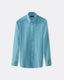 aqua-poplin-micro-gingham-check-shirt-button-down-collar